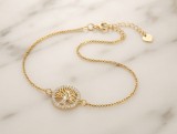 Cumpara ieftin Bratara Eleganta , zCopacul Vietii, cu Cristale Zirconia , 16+3 cm