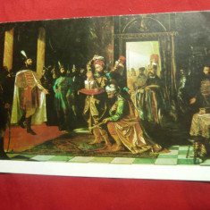 Ilustrata Mihai Viteazul si solii turci - pictura Th.Aman