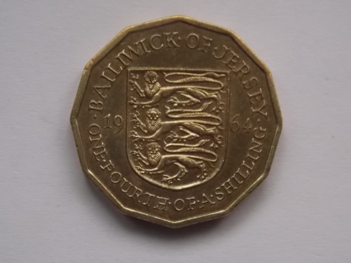 1/4 SHILLING 1964 JERSEY