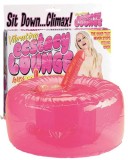 Perna Gonflabila Vibratoare Seven Creations Ecstasy Lounge, Roz, Telecomanda, PVC, 16cm - Sex Shop