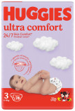 Cumpara ieftin Scutece Huggies, Ultra Comfort Mega, Nr 3, 5-9 kg, 78 buc