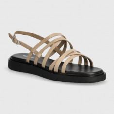 Vagabond Shoemakers sandale de piele CONNIE femei, culoarea bej, 5757-501-09
