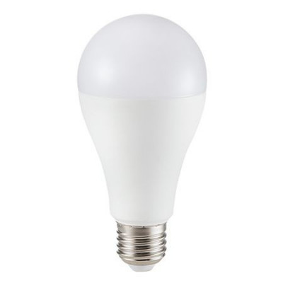 Bec LED E27 15W alb rece V-TAC, A65 6400K, cip samsung foto