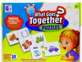 Puzzle educativ de asociere -&amp;quot; Ce se potriveste?&amp;quot; foto