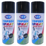 Cumpara ieftin 3 x Vopsea spray pentru reparatii rapide, SEP, Negru Mat, 400ml