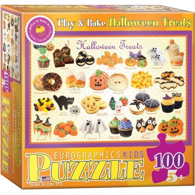 Puzzle 100 piese Halloween Treats foto