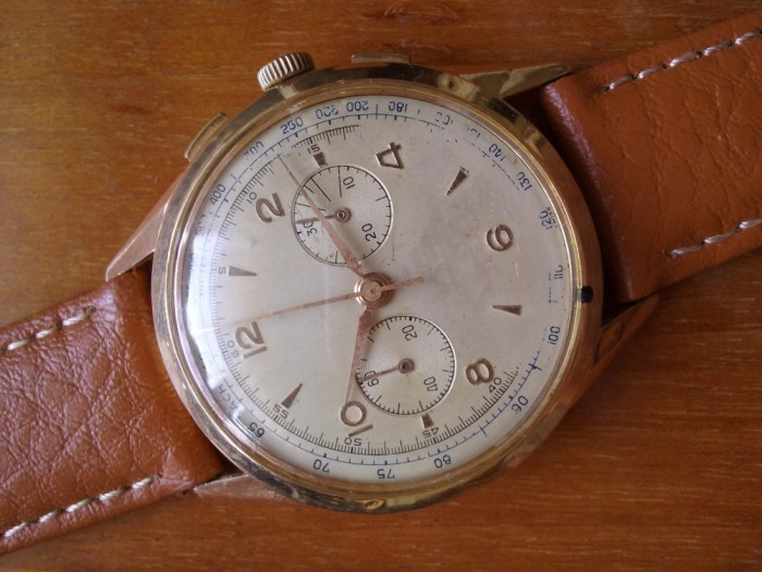 CHRONOGRAPH SUISSE Lemania 1270 aur 18K