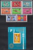 Mongolia 1972 - Jocurile Olimpice - Munchen, Serie + Colita, MNH