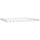 Cumpara ieftin Tarc caini 40 panouri negru 100x50 cm otel vopsit electrostatic