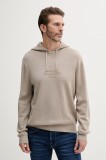 Armani Exchange pulover de l&acirc;nă culoarea bej, XM000694 AF11982