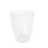 Masca ghiveci orhidee Coubi, rotunda, plastic, transparent, D 13 cm