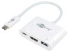 Adaptor HDMI 1.4 USB 3.0 0,15m Alb 60W, Goobay