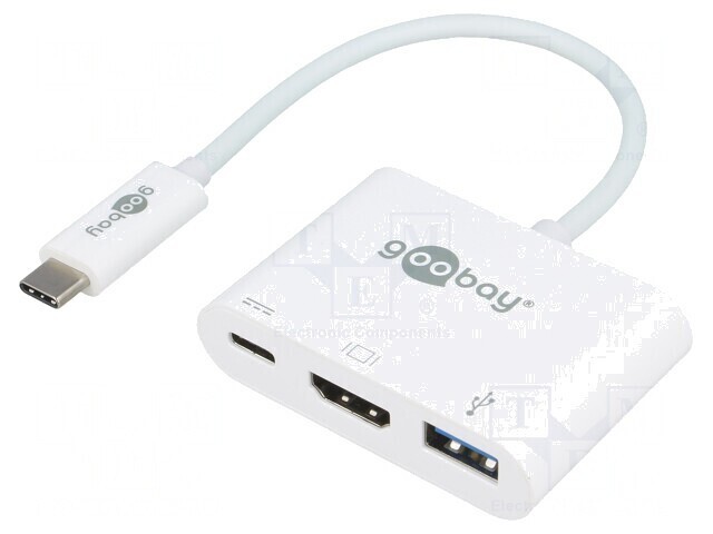 Adaptor HDMI 1.4 USB 3.0 0,15m Alb 60W