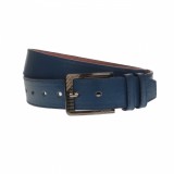 Curea barbati, casual-eleganta, din piele ecologica, latime 3.5 cm, bleumarin - NB005