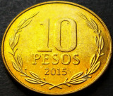 Cumpara ieftin Moneda exotica 10 PESOS - CHILE, anul 2015 * cod 503, America Centrala si de Sud
