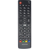 Telecomanda AKB74915324 Smart TV LG LCD/LED, neagra cu functiile telecomenzii originale + Suport pentru telecomanda, ElectriX, negru