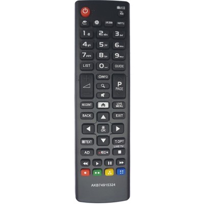 Telecomanda AKB74915324 Smart TV LG LCD/LED, neagra cu functiile telecomenzii originale + Suport pentru telecomanda, ElectriX, negru foto