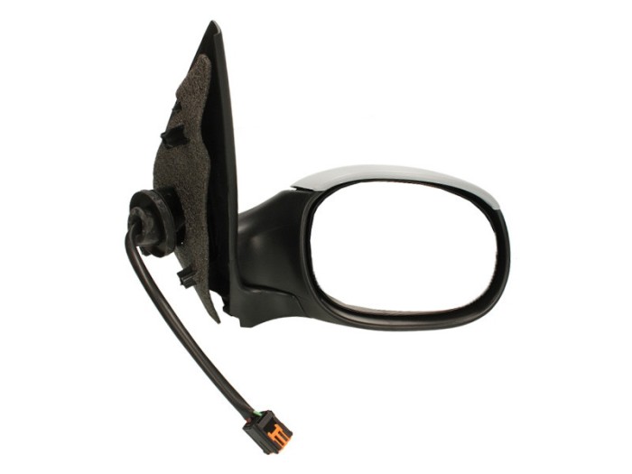 Oglinda exterioara Peugeot 206 (2_) 08.2003-04.2009 (fara COUPE) partea dreapta View Max crom convex carcasa prevopsita grunduita reglare electrica c