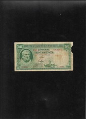 Grecia 50 drahme drachmai 1939 seria904263 uzata