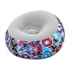 Fotoliu Gonflabil Intex Floral Abstract 112x112x66cm, Vinil Plusat, Suporta 100kg