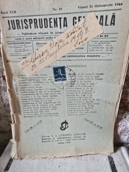 Jurisprudenta generala nr.19/1944