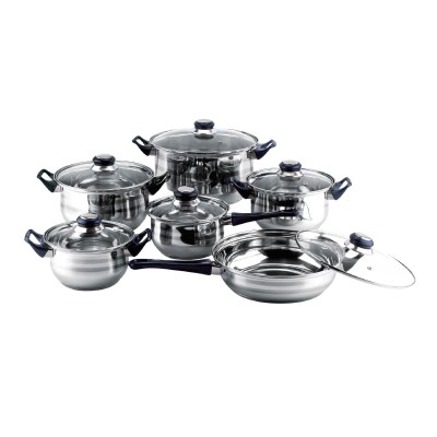 Set oale Floria, 1.7-6.1 l, 16-24 cm, 12 piese, otel inoxidabil, capace incluse, Argintiu foto