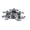 Set oale Floria, 1.7-6.1 l, 16-24 cm, 12 piese, otel inoxidabil, capace incluse, Argintiu