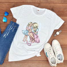 Tricou personalizat mama &amp;quot;Mami&amp;quot; (Marime: L, Marime imprimeu: A3 + 10 lei) foto