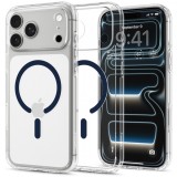 Husa MagSafe pentru Apple iPhone 18 Pro / 17 Pro, Spigen, Ultra Hybrid, Transparenta Bleumarin ACS12158