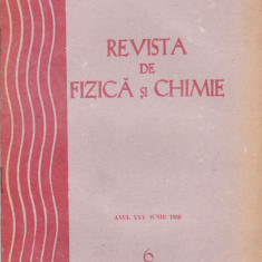 Revista De Fizica Si Chimie - Anul XXV, Nr.:6 ,IUNIE 1988