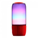 Cumpara ieftin Boxa bluetooth 2x3W usb/msd/aux iluminata led rgb - rosu