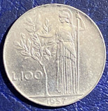 MONEDA ITALIA 100 LIRE 1957