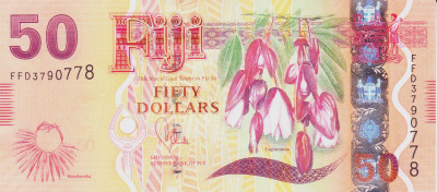 Bancnota Fiji 50 Dolari (2013) - P118 UNC foto