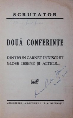 DOUA CONFERINTE foto