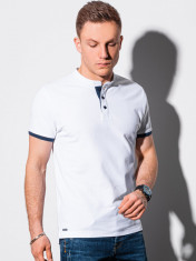 Tricou polo barbati S1381 - alb foto