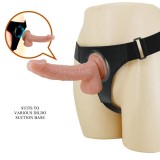 Ham Strap-On Universal + Dildo Kevin Harness Briefs, Natural, 18 cm, Pretty Love