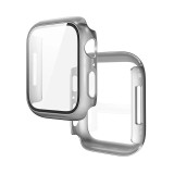 Cumpara ieftin Husa de protectie Hoco 45mm cu sticla pentru Apple Watch 7/8 WS3 - Argintiu