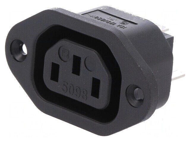 Conector alimentare AC 10A 250VAC IEC 60320 soclu mamă 40mm