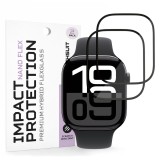 (Pachet 2 buc.) Folie Apple Watch 10 46mm Asteroid GSM Nano Flex, negru
