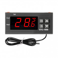 Termostat STC 1000 control temperatura incalzire si racire 110 / 220V AC foto