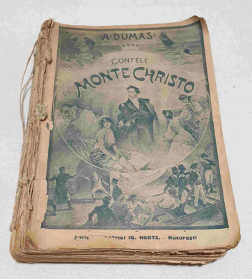 Carte veche anii 1920 Contele de Monte Christo - reviste colegate - ed HERTZ foto