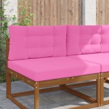 vidaXL Perna pentru canapea de exterior 2 pcs Roz Poliester 900861