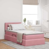 Cumpara ieftin Pat cu storage cu headboard Roz 100 x 200 cm Catifea