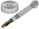 Cablu Electric Rotund Cupru PVC Gri 4G1,5mm2