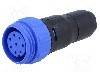 Conector circular, mama, 8 pini, BULGIN - PX0411/08S/6065