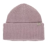 Caciula Dama Tricotata Lila cu Captuseala Fleece &amp; Vinieta