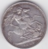 Anglia 1 Crown 1889 Victoria - Monedă Argint Marea Britanie