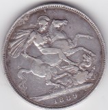 Marea Britanie ANGLIA 1 CROWN 1889 Victoria, Europa, Argint