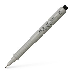 Liner Negru 0.3 mm Faber-Castell Ecco Pigment, Pix Liner Faber Castell, Liner Scriere Neagra, Liner Negru Faber Castell, Liner 0.3 Faber Castell, Line foto