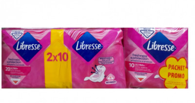 Pachet Absorbante Libresse Ultra Normal Duo 20+10 bucati gratis foto